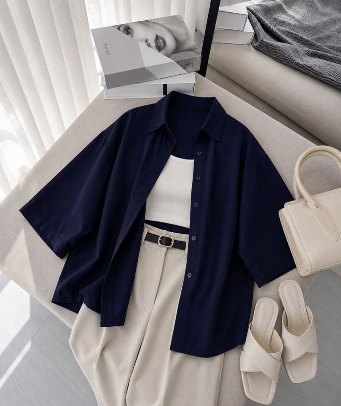 شومیز تک ریزشی - 🧵جنس : اعلا تضمینی (توضیحات) - رنگبندی - فری سایز
