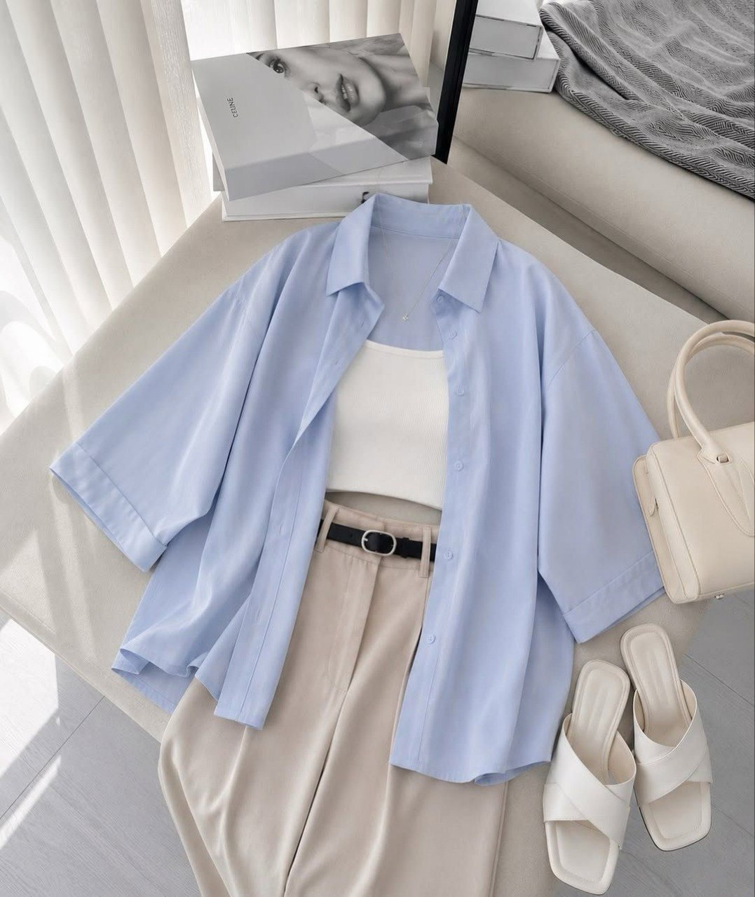 شومیز تک ریزشی - 🧵جنس : اعلا تضمینی (توضیحات) - رنگبندی - فری سایز