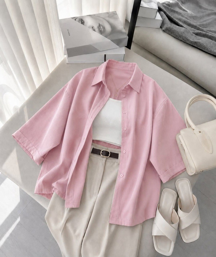 شومیز تک ریزشی - 🧵جنس : اعلا تضمینی (توضیحات) - رنگبندی - فری سایز