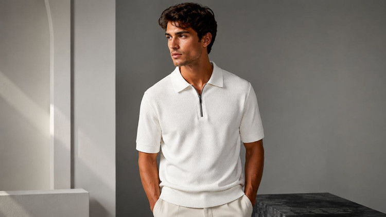 تیشرت مردانه نیم زیپ بیسکویتی جنس : بیسکویتی کراکشی کرم , سفید , طوسی , L , Xl , xxl , xxxl , شناسه کاربری : #9629