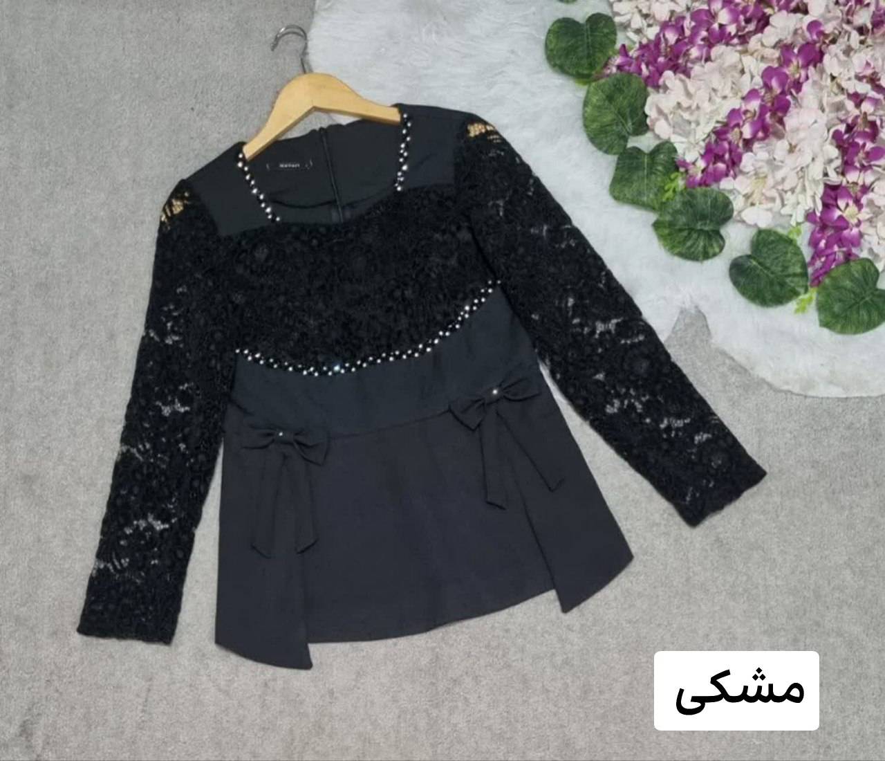 شومیز روژان جنس: مازراتی درجه 1 و گیپور خارجی سدری - سورمه - شیری - مشکی - نسکافه - کرمی سایزبندی زنانه شناسه: #44282