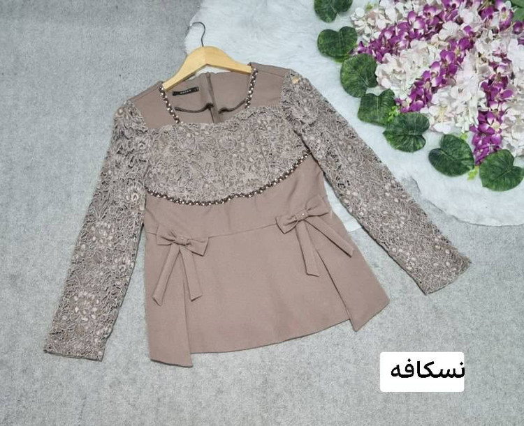 شومیز روژان جنس: مازراتی درجه 1 و گیپور خارجی سدری - سورمه - شیری - مشکی - نسکافه - کرمی سایزبندی زنانه شناسه: #44282