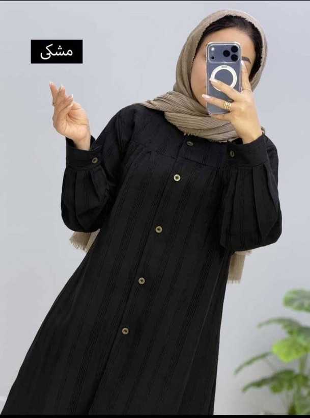 مانتو تینار جنس : شانتون شکلاتی - سرمه - پاستیلی - مشکی - نسکافه - فری سایز زنانه شناسه : #342