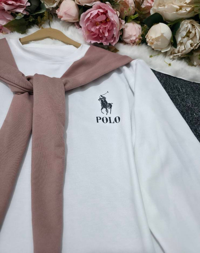 ست شالدار polo جنس : گلکسی نخ پنبه با کیفیت مشکی, زرشکی, صورتی, طوسی, سبز, سرمهای فری سایز زنانه شناسه : #22464