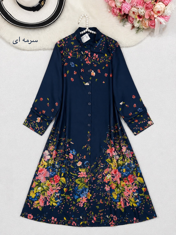 مانتو بلند آفتابگردون جنس : نخی ویسکوز اعلا مشکی, سرمه ای سایزبندی زنانه شناسه : #22965