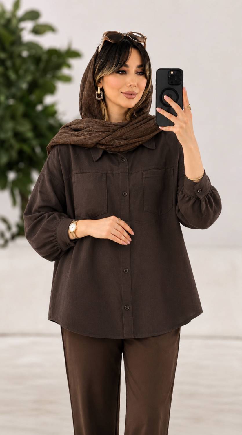 مانتو کتان ریحانه جنس : کتان لنین شسته شده اعلا مشکی, کرم, سورمه ای, قهوه ای, سبز, برنزه فری سایز زنانه شناسه : #23194