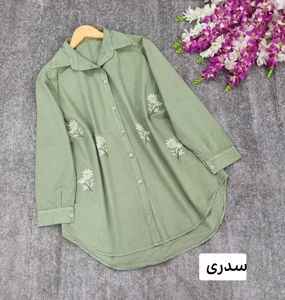شومیز سوگند جنس: الیاف درجه1 ابی - زرشکی - سدری - سورمه - مشکی - موکا - نسکافه - یشمی فری سایز زنانه شناسه: #44378