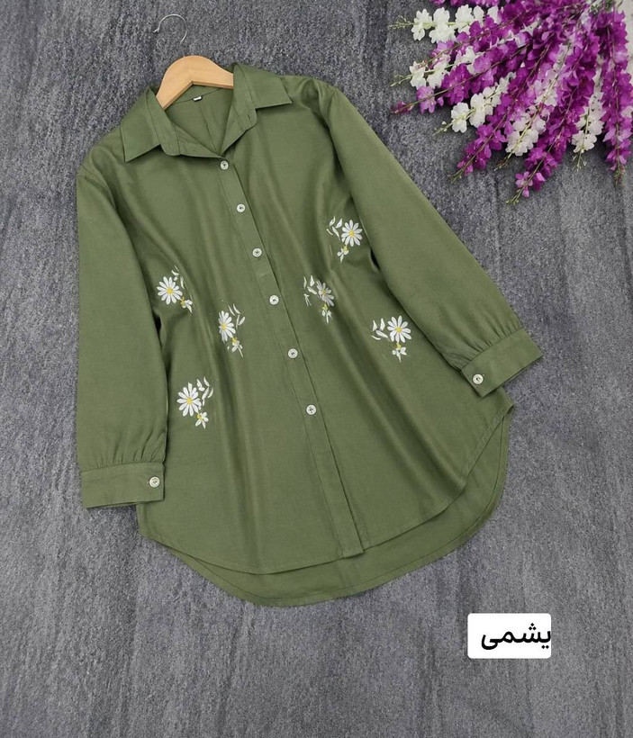 شومیز سوگند جنس: الیاف درجه1 ابی - زرشکی - سدری - سورمه - مشکی - موکا - نسکافه - یشمی فری سایز زنانه شناسه: #44378