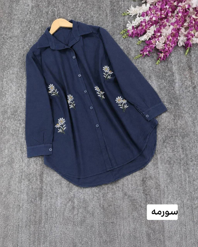 شومیز سوگند جنس: الیاف درجه1 ابی - زرشکی - سدری - سورمه - مشکی - موکا - نسکافه - یشمی فری سایز زنانه شناسه: #44378