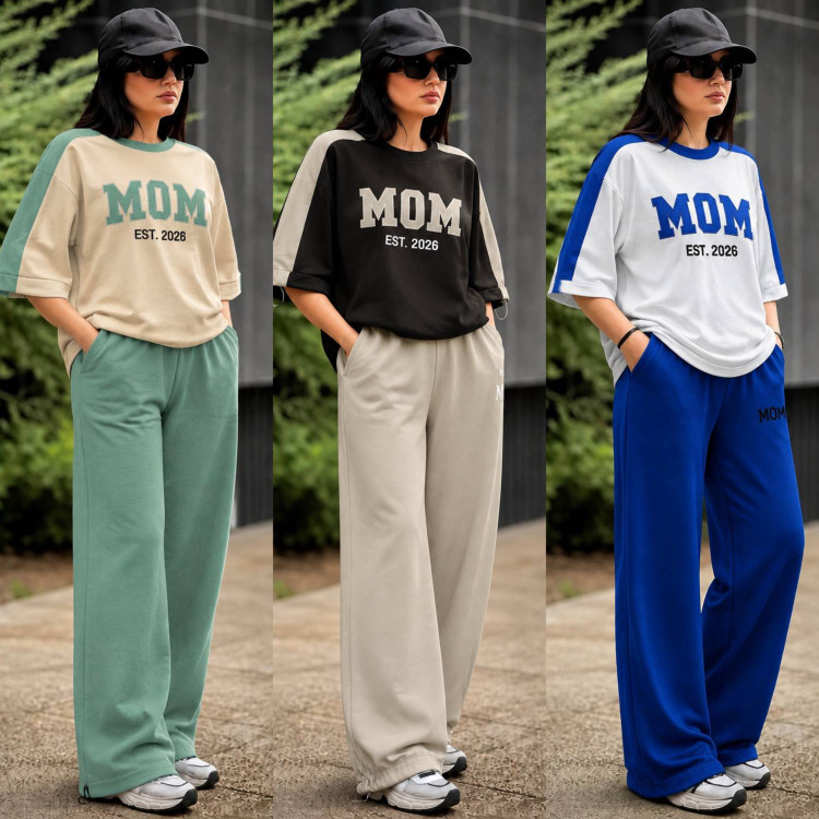 ست اسپرت mom جنس : پنبه گلکسی فری سایز رنگبندی زنانه شناسه : #24403