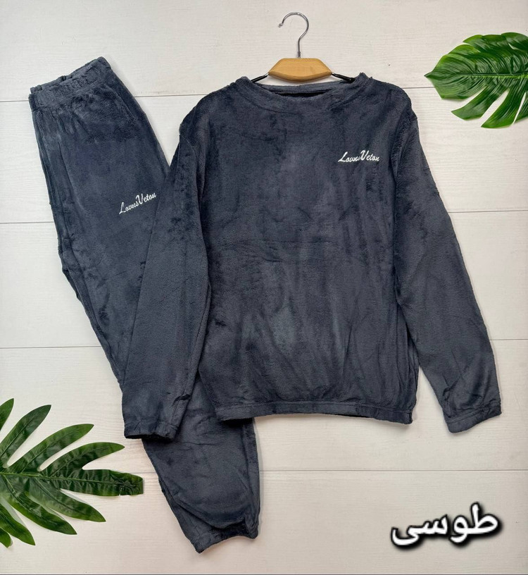 بلوز و شلوار تدی جنس : تدی وارداتی درجه یک مشکی, طوسی, سرمه ای, نسکافه ای, سبز, آجری فری سایز زنانه شناسه : #3173