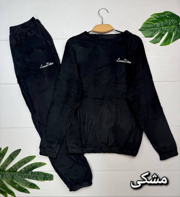 بلوز و شلوار تدی جنس : تدی وارداتی درجه یک مشکی, طوسی, سرمه ای, نسکافه ای, سبز, آجری فری سایز زنانه شناسه : #3173