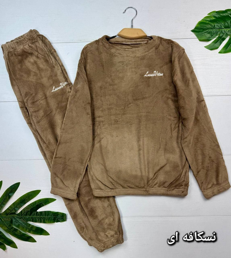 بلوز و شلوار تدی جنس : تدی وارداتی درجه یک مشکی, طوسی, سرمه ای, نسکافه ای, سبز, آجری فری سایز زنانه شناسه : #3173