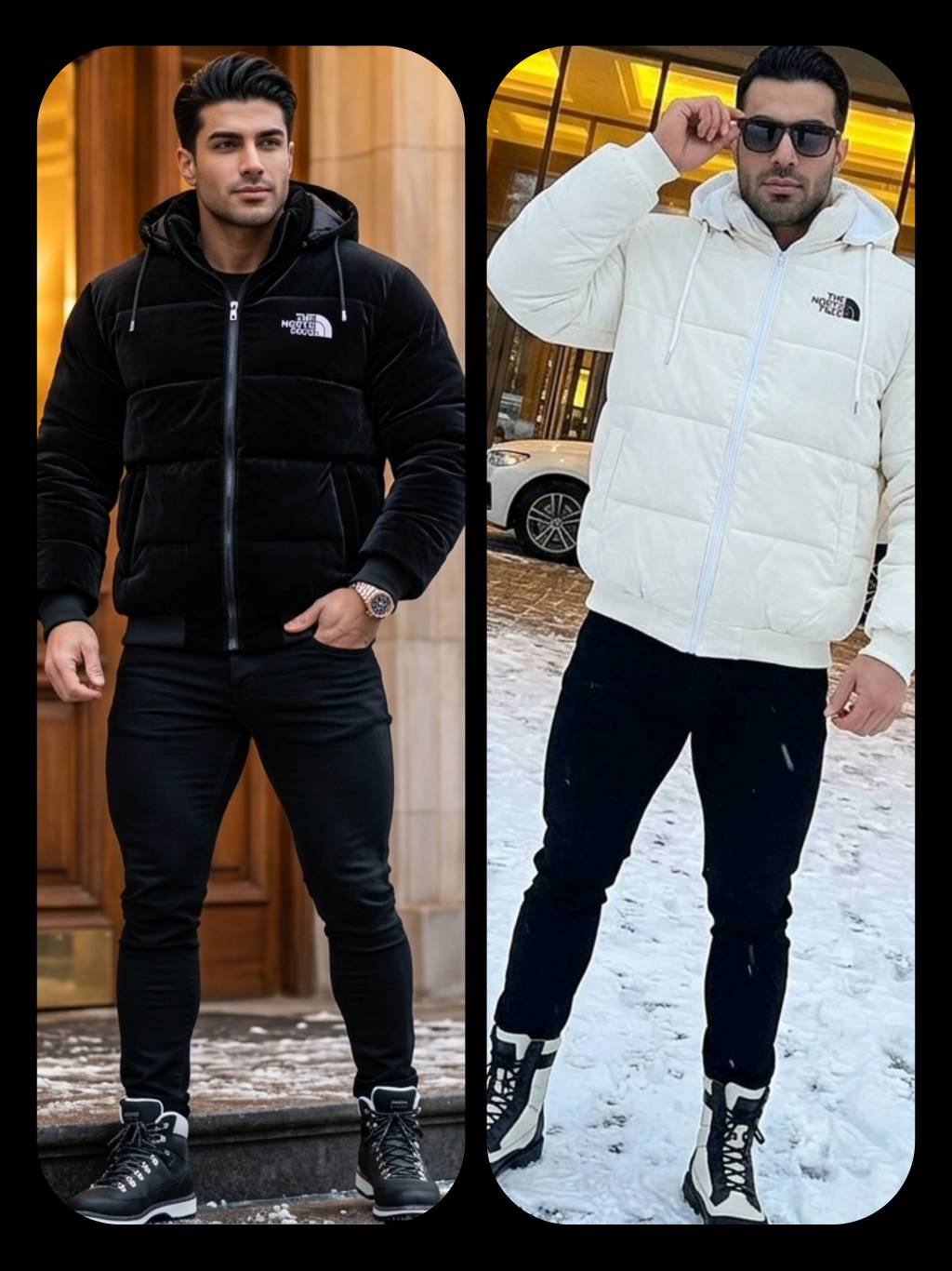 کاپشن سیلیکونی مردانه جنس : سیلیکونی مشکی, سبز, سفید, مشکی براق سایزبندی شناسه : #24776