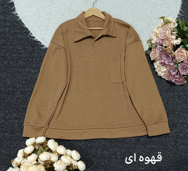 دورس یقه دار اسپرت جنس : دورس پنبه تو کرکی مشکی, نسکافه ای, قهوه ای, زرشکی فری سایز زنانه مردانه شناسه : #24751