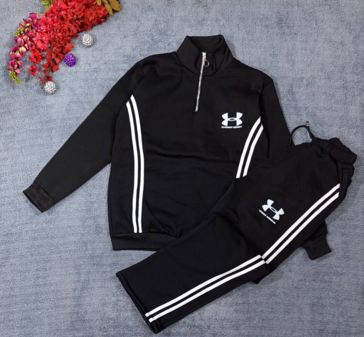 ست پلیورشلوار توکرکی نیم زیپ دورس نواردوزی شده کیفیت عالی UNDER ARMOR مدل آیهان جنس: دورس دونخ توکرکی سایزبندی شماره محصول: `65`