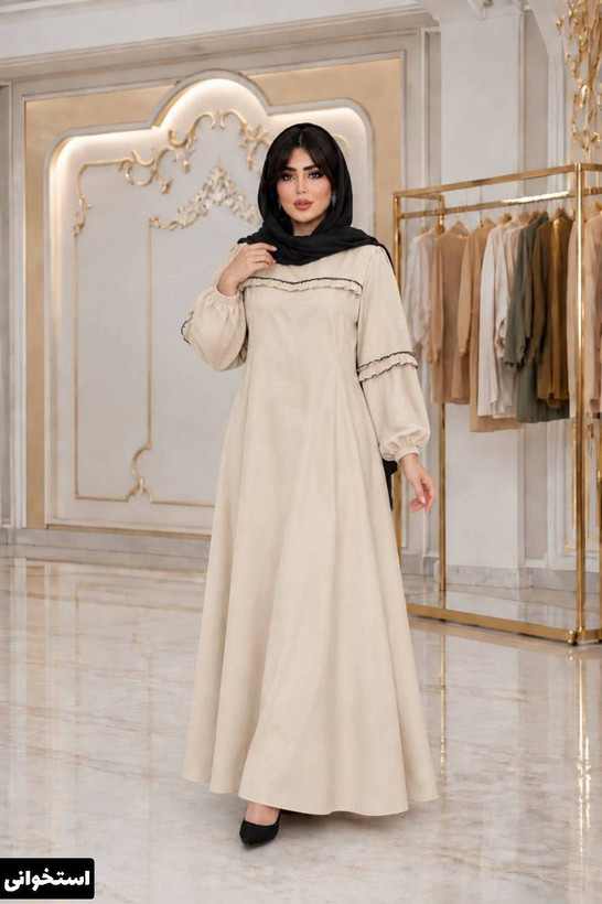 پیراهن بلند کبریتی جنس : مخمل کبریتی ریز رنگبندی فری سایز زنانه شناسه : #24777