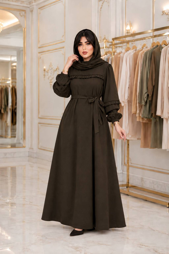 پیراهن بلند کبریتی جنس : مخمل کبریتی ریز رنگبندی فری سایز زنانه شناسه : #24777