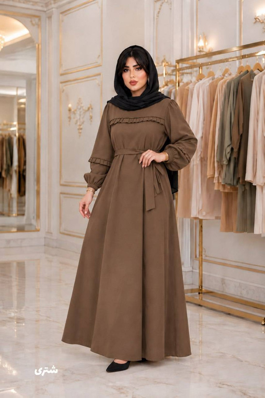 پیراهن بلند کبریتی جنس : مخمل کبریتی ریز رنگبندی فری سایز زنانه شناسه : #24777