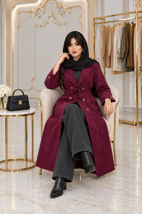 مانتو پاییزه سلین جنس : مخمل کبریتی ریز رنگبندی فری سایز زنانه شناسه : #24605