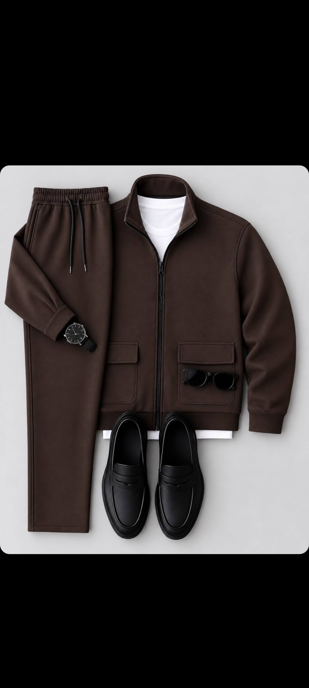 سویشرت شلوار مردانه مدل حافظ دارای جنس دورس داخل کرکی در رنگبندی و سایز بندی ارسال 23 روز کاری